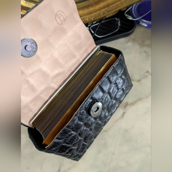 Handmade leather tarot card case / holder with Gold Foil Tarot cards Included - Picture 8 of 9